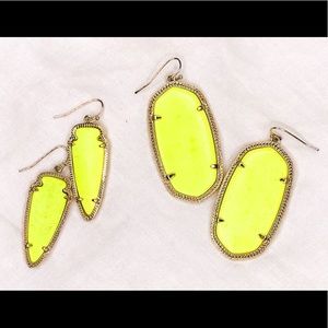 Kendra Scott Neon Yellow Bundle